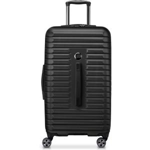 DELSEY PARIS Cruise 3.0, 26 Inch Checked Trunk Luggage, Black