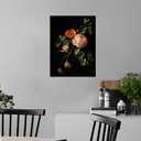 Vintage Flower Canvas Wall Art Nature Colorful Floral for Bedroom Wall Decor Retro Wildflower Painting Poster Modern Home Artwork Living Room Farmhouse Wooden Framed Ready to Hang [18''Wx24''H]