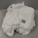 UGG Adalee Faux Fur Throw Blanket for Couch, Cozy Soft Blanket for Bed or Chair, Giftable Fluffy Throw, Machine Washable, Luxury Spring Home Decor, 50-inch x 70-inch, Natural White
