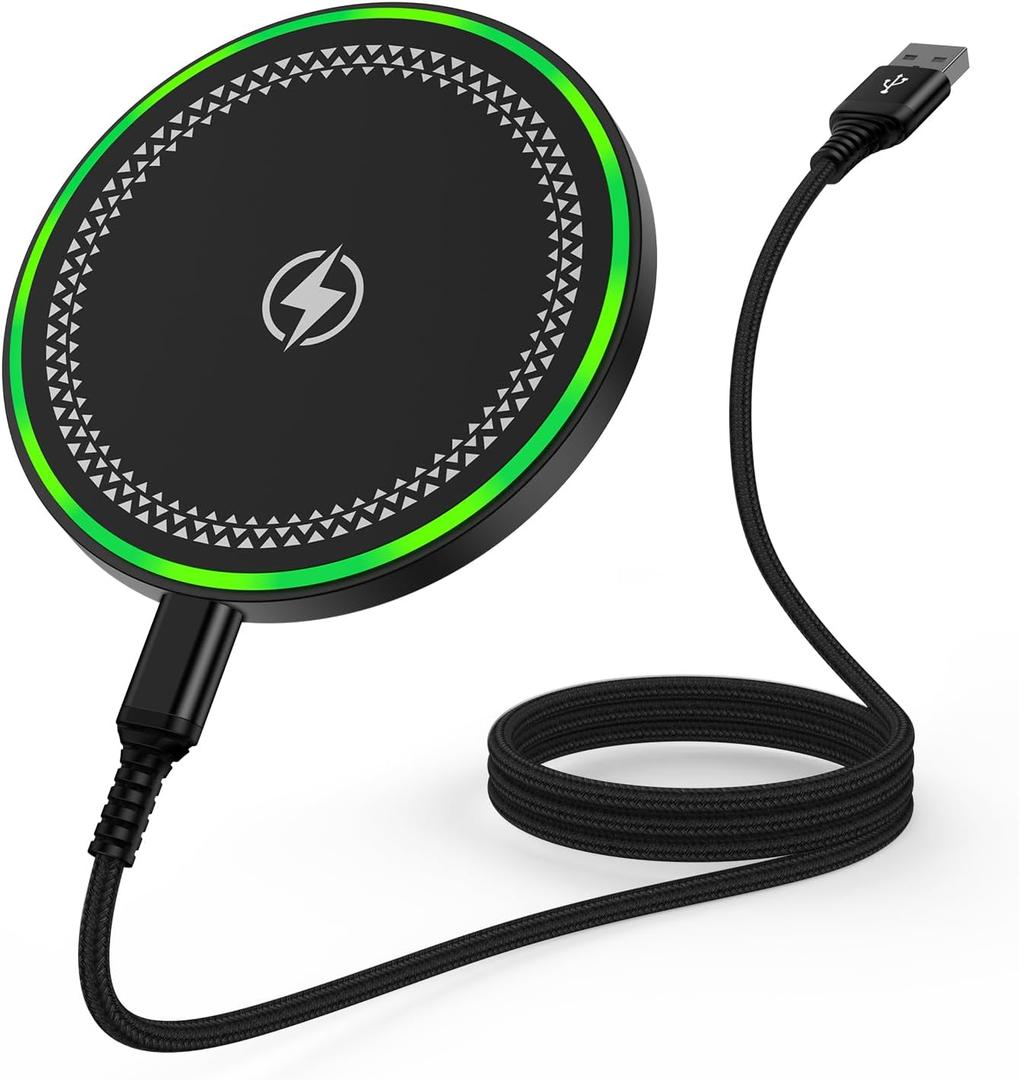 15W Wireless Charger Pad for Motorola Razr 2024 Moto G Stylus 5G 2025 G Power 2025 Edge Edge+ Razr+ X50 Ultra Razr 50 Ultra, Android Wireless Charging Station Mat for Samsung Galaxy S25 S24 S23 S22 S20 (Black)