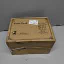 Solar Post Lights Outdoor Solar Cap Lights Deck Fence Cap for 4x4 5x5 6x6 Posts Patio Garden Courtyard Decoration Fixture Waterproof Warm White Lighting Black (2)