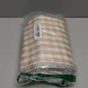 Cute Gingham Picnic Blanket, Waterproof Foldable, in Large 80x60in and Extra Large 80x80in, Portable Compact Beach Blanket, Oversized XL Outdoor Mat (Tan, X-Large)