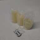 5plots Rechargeable Flameless Candles, Battery Operated LED Candles, Electric Candles with Remote and Timers, Wax-Like Plastic, Ivory, 3Pack, 3" x 4"5" 6", for Home Decor