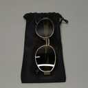 livho 2025 Trendy Oval Sunglasses - Stylish Polarized Shades for Everyday - Retro Metal Frames