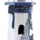 Sail Boat Wooden Lighthouse 10.6" High Nautical Themed Rooms Lighthouse Home Decor