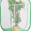24" x 24" x 36" Pop Up Garden Mesh Plant Cover, Plant Protectors Mesh Plant Enclosure, Garden Net Cage Pest Protection Guard Tent with Storage Bag for Protect Plant Vegetable Fruit from Birds Insects