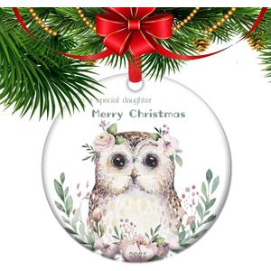 to a Special Daughter Christmas Ornament 2025, Holiday Ceramic Keepsake Xmas Decoration (C11)