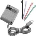 DS Lite Charger Kit, AC Power Adapter and Stylus Pen for Nintendo DS Lite Systems, Wall Travel Charger Power Cord Charging Cable 5.2V 450mA
