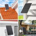 Solar Panel Charger Compatible with Arlo Essential 2K Outdoor(2nd Gen)/Essential XL Camera(2nd Gen)/Essential Spotlight, 5W Solar Panel with IP65 Waterproof 10ft Micro USB-C Cable & Wall Mount, 2 Pack