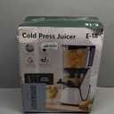 Juicer Machines, 3-in-1 Cold Press Juicer with 6.5" Extra Large Chute, 100oz Large Capacity, AC Motor, Makes Juice, Nut Milk & Sorbet, Bright White