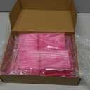 Minatee 150 Pieces Disposable Cutlery Set Plastic Silverware Heavy Duty Utensil Sets 50 Forks 50 Knives 50 Spoons for Home Office School Party Picnics Restaurant Outdoor Events(Pink)