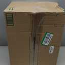 HOOBRO Bar Stools, Set of 2 Bar Chairs, Counter Height Bar Stools, 24 Inch Barstools for Kitchen Counter, PU Upholstered Kitchen Stools, for Kitchen, Bar, Dining Room, Brown and Black BC01MD01