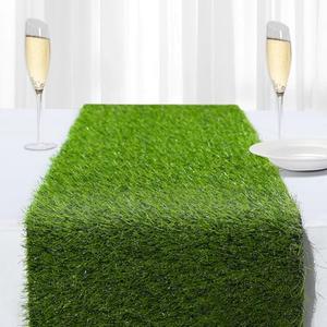Artificial Grass Table Runners-13 x 108 Inches Faux Grass Table Runner for Golf Themed Party,Synthetic Turf Table Runner for Wedding Party, Birthday, Banquet, Baby Shower, Home Decor