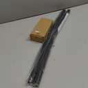 Adjustable 30-45 inches Curved Shower Curtain Rod, Premium Stainless Steel Rustproof Shower Rod for Bathroom, Need to Drill, Black