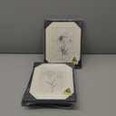 Framed Black and White Botanical Wall Art for Bathroom, Farmhouse Floral Plant Artwork for Bathroom Walls, 4 Piece Minimalist Vintage Picture Prints for Bedroom Kitchen Living Room Wall Decor, 8x10 In