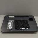 Laptop Desk for Bed Height Adjustable, Lap Bed Table with USB/Storage Drawer/Cup Holder/Tablet Stand/Book Shelf, Foldable Breakfast Tray Portable for Reading Writing, Sofa & Floor, Black