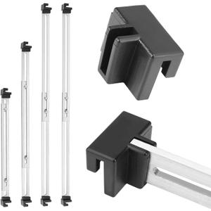 13pcs File Rails Set, Filing Bars 4 Adjustable File Cabinet Rails for Drawer and 8 Hanging File Rail Clips 1 Phillips Screwdriver Cabinet Dividers Racks Hanging File Folder Frame for School Office