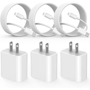 Fast Charger iPhone,i Phone Charge Cable,3Pack iPhone Charger Fast Charging 6Foot Phone Charging USB C Charge Adapter 6FT Type C to Lightning Cable for iPhone 14 Pro Max/14 Plus/13/12 Mini/11/10/XS/SE