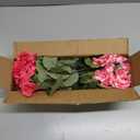 Artificial Geranium Fake Flowers for Outdoors Decoration, 6 Bundles Silk Geraniums Flower UV Resistant Look Real Faux Plants for Front Door Garden Porch Planter Patio Balcony Yard Indoor Home, Mix