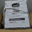 Depend Real Fit Adult Diapers, Incontinence Underwear for Men, Disposable, Maximum Absorbency, Small/Medium, Grey, 56 Count (2 Packs of 28)