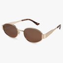 livho 2025 Trendy Oval Sunglasses - Stylish Polarized Shades for Everyday - Retro Metal Frames