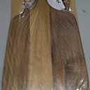 hecef Upgrade Bigger Cheese Board set of 4, a Acacia Wood Cheese Plate and 4 Pcs Knives, Charcuterie Platter Serving Tray for Appetizers, Feast, Housewarming, Cheese Serving