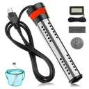 2000W Immersion Water Heater, Portable Water Heater Electric with 304 Stainless Steel Cover Intelligent Temperature Control, Bucket Heater with Anti-Dry Burn Heats up to 5 Gallons of Water in Minutes