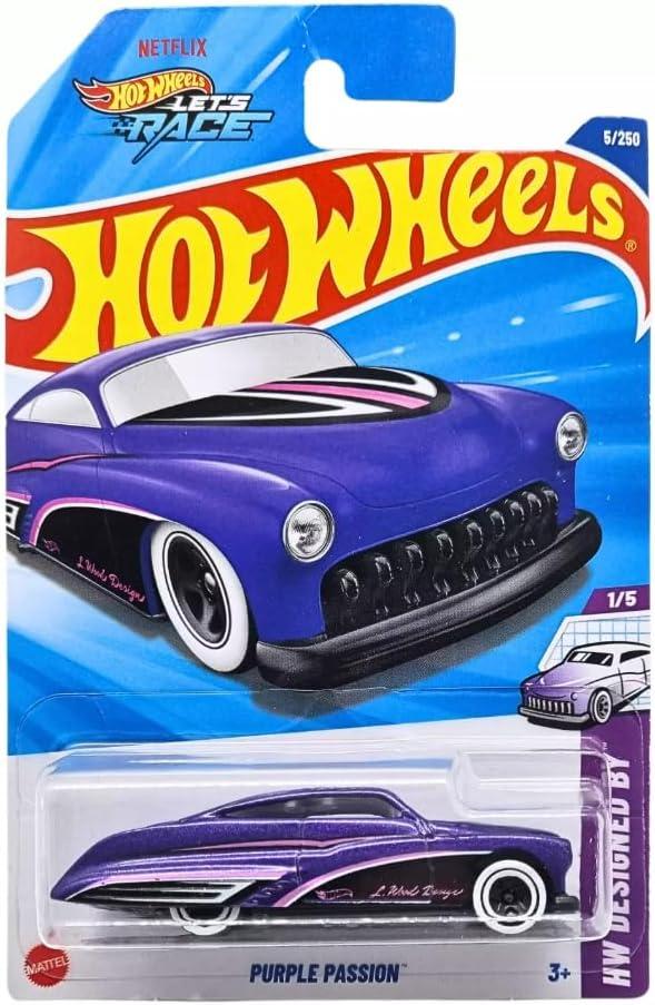 Hot Wheels Purple Passion HW Designed by 1/5 1:64 Scale Die-Cast