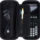 Storage Case Compatible with Texas Ti-84 Plus CE/TI-84 Plus/TI-Nspire CX II CAS/TI-Nspire CX II/TI-83 Plus/TI-89 Titanium/TI-85/TI-86 Calculator (Black)