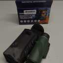 Monocular-Telescope 80x100 High Powered Monoculars High Definition for Adults High Powered with Smartphone Adapter Telescope Hunting Wildlife Bird Watching Travel Camping Hiking-Dark Green