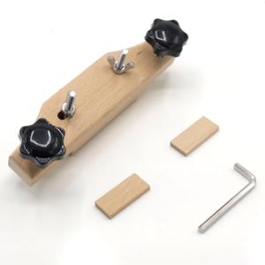 Universal Acoustic Guitar Bridge Clamp, Premium Maple Guitar Bridge Holding Repair Luthier Tools, Ideal for Classical Acoustic Guitars, Ukuleles, Mandolins, and Other Stringed Instruments