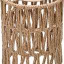 1 Pack Clip-On Chandelier Lamp Shade, Rattan Lamp Shade Small, Boho Woven Cylinder Mini Lamp Shades, Clip-on Candelabra Bulb LampShades, （Fit Bulbs Diameter Max 1.77inch, Length Max 3.82inch）