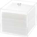 Disposable Face Towel Holder, Facial Towelettes Container Box, Acrylic Box for Facial Towels, Clear