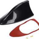 1 Pcs Universal Shark Fin Antenna Cover Signal Roof Aerial for Car SUV Truck Offroad ABS Material with Adhesive Base Pearl Black