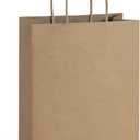 BagDream 25Pcs Brown Gift Bags 8x4.25x10.5 Kraft Paper for Gifts, Shopping Retail Merchandise Grocery Sacks, Brown Paper Bags with Handles Bulk Medium
