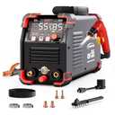 AWT Plasma Cutter,Large LED Display Cutter Machine 55Amps with Non-Touch Pilot Arc,110/220V Dual VoltagePlasma Cutting Machine,IGBT Inverter Air Sensor Technology&2T/4T,Max Cut 3/4"Plate/Mesh Cutting