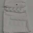 Awellife White Linen Shower Curtain for Bathroom Natural Cotton Cloth Fabric Farmhouse Boho Shower Curtain with 12 Durable Hooks 72"*72"