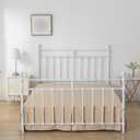 Bed Skirt, Bed Skirt Queen Size, Pleated Waffle Weave Bed Skirt with Split Corners, Queen Bed Skirt 18 Inch Drop (Light Camel, Queen - 18" Drop)