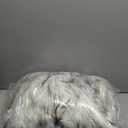 BATTILO HOME Luxury White Faux Fur Throw Blanket Long Pile with Black Tips, 51"x67", Super Warm Thick Faux Fur Blanket for Couch, Bed, Fuzzy Fluffy Elegant Cozy Blanket