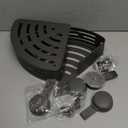 VOLPONE Corner Shower Caddy Suction Cup Shower Shelf Corner No Drilling Bathroom Shower Organizer Storage Rack Adhesive with Towel Bar Hooks (2-Pack, Matte Gray)