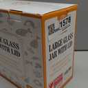 2 PCS Large Glass Jar with Airtight Lid, Glass Food Storage Jars for Tea,Spice,Cereal, Egg,Flour,Coffee and More(98 FL OZ/2800 ml)