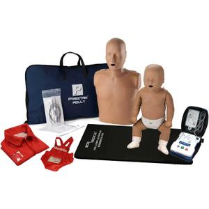 MCR Medical - Prestan Adult and Infant CPR Manikin Kit with Feedback, UltraTrainer, and MCR Accessories-Dark Skin