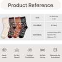 Women's Wool Socks  Warm Thermal Winter Knit, Cozy Fuzzy Thick Soft Cabin Boot Style, Cute Colorful Cold Weather