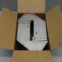 Rabbits Feeder 2 Pcs - Gravity Feeding for Cage Stainless Steel 4Lbs 6.2 Inch, Anti-Corrosion Durable with Sliding Lid for Pet Small Animal Indoor Outdoor Use, Holds Several Days' Food