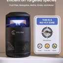 OWLTRA IMT-L60 Indoor Electric Insect Trap, Catcher & Killer Lamp for Fruit Flies, Mosquitos, Moths, Gnats, and More with UV Light Attraction and Fan Suction, Black
