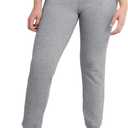 Hanes Women's Ecosmart Joggers, Midweight Cotton-Blend Fleece Sweatpants For Women (Large)