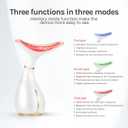 Red Light Facial Massager, Skin Care Tools for Face & Neck Beauty Device, 3 in 1 Face Massager Tool with LED, Thermal, Vibration, Tightenings, Rejuvenation for Women (White)