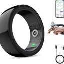 Smart Ring,Smart Health Ring for Women Men, Smart Ring Fitness Tracker, Health&Sleep Tracker,IP68 Waterproof,Remote Camera Control,No App Fee for Standard Features, for iPhone & Android(Black, 7#)