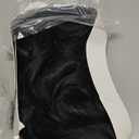 UNNYMGER Black Wig with Bangs Curly wavy Wig for Women Long Natural Black wavy wigs skinfriendly synthetic fibersc for festival holiday Use 26IN