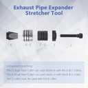 Exhaust Pipe Expander Tool Kit, 1-5/8" to 4-1/4" Tail Pipe Stretcher, 8-Piece Automotive Exhaust System Repair Tool with Storage Case